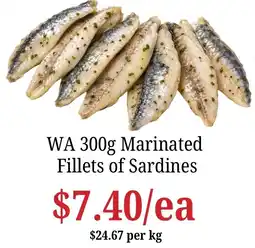 Farmer Jack's WA Marinated Fillets of Sardines offer