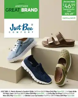 Harris Scarfe JUST BEE Marta Women's Comfort Slide offer