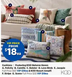 Spotlight Cushions Featuring KOO Natures Haven offer