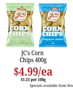 Farmer Jack's JC's Corn Chips offer