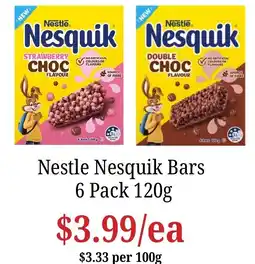 Farmer Jack's Nestle Nesquik Bars offer