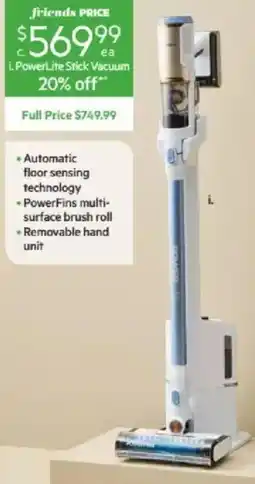 Harris Scarfe SHARK PowerLite Cordless Vacuum with Auto Empty Base offer