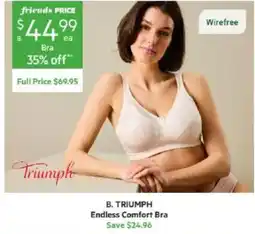Harris Scarfe B. TRIUMPH Endless Comfort Bra offer