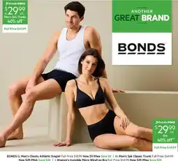 Harris Scarfe Bonds Men's 3pk Classic Trunk offer