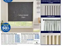 Spotlight NEUTRALS Blockout Roller Blinds offer