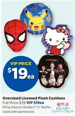 Spotlight Oversized Licensed Plush Cushions offer