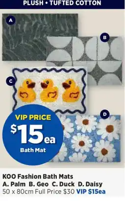 Spotlight KOO Fashion Bath Mats offer
