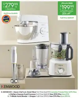 Harris Scarfe KENWOOD Classic Chef 4.6L Stand Mixer offer