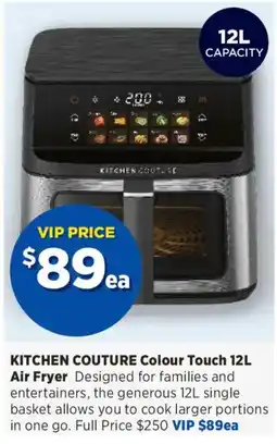 Spotlight Kitchen Couture Colour Touch 12L Air Fryer offer