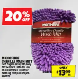 Autobarn Mothers Microfibre Chenille Wash Mitt offer