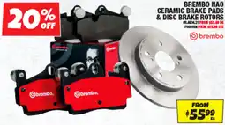 Autobarn Brembo NAO Ceramic Brake Pads & Disc Brake Rotors offer