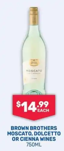 Bottlemart Brown Brothers Moscato offer