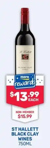 Bottlemart St Hallett Black Clay Wines offer
