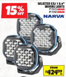Autobarn Selected EX2 7 & 9" Driving Lights offer
