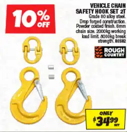 Autobarn Vehicle Chain Safety Hook Set 2T Rough Country offer
