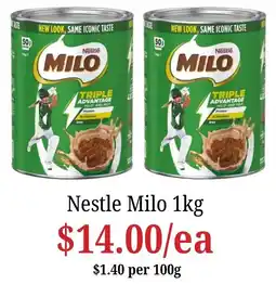 Farmer Jack's Nestle Milo offer