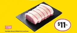 IGA Australian Boned & Rolled Pork Loin Roast offer
