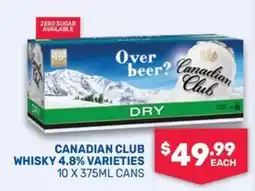 Bottlemart Canadian Club Whisky 4.8% Varieties offer