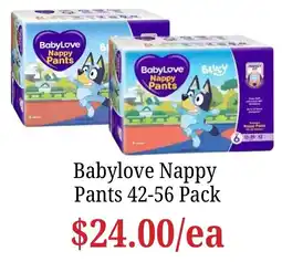 Farmer Jack's Babylove Nappy Pants offer