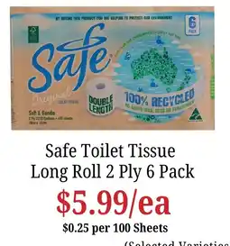 Farmer Jack's Safe Toilet Tissue Long Roll 2 Ply offer