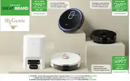 Harris Scarfe MYGENIE Xsonic H20 Aquamotion Robot Vacuum & Mop offer