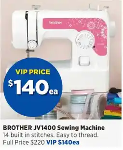 Spotlight Brother JV1400 Sewing Machine offer