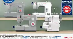 Spotlight SINGER Sewing Machines & Overlockers offer