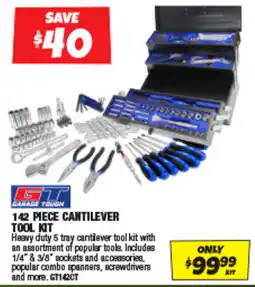 Autobarn Garage Tough 142 Piece Cantilever Tool Kit offer