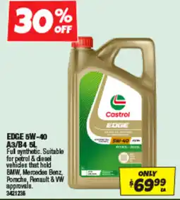 Autobarn Castrol EDGE 5W-40 offer