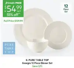 Harris Scarfe PURE TABLE TOP Georgia 12 Piece Dinner Set offer
