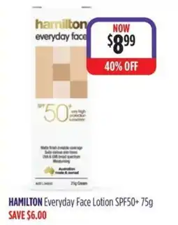 Wizard Pharmacy Hamilton Everyday Face Lotion SPF50+ offer