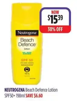 Wizard Pharmacy Neutrogena Beach Defence Lotion offer