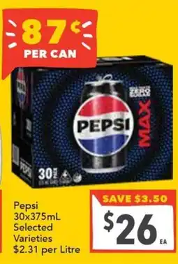Supa Valu Pepsi Max offer