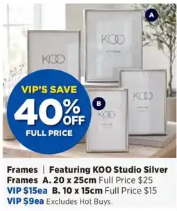 Spotlight Frames Featuring KOO Studio Silver Frames offer