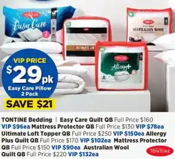 Spotlight TONTINE Bedding offer