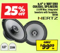Autobarn 6.5" 2 Way Uno Coaxial Speakers Hertz offer