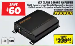 Autobarn VXA Class D Mono Amplifier Kicker offer