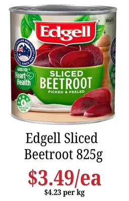 Farmer Jack's Edgell Sliced Beetroot offer