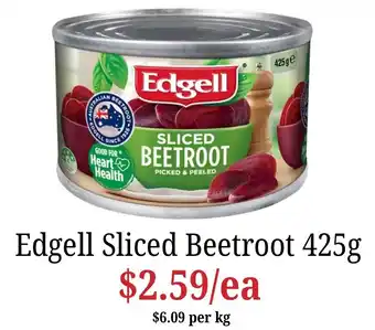 Farmer Jack's Edgell Sliced Beetroot offer