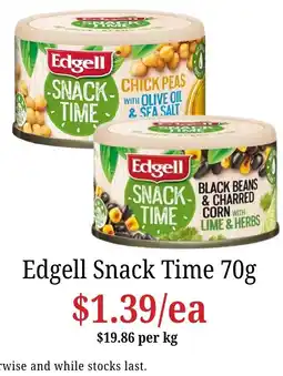 Farmer Jack's Edgell Snack Time offer