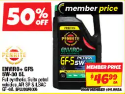 Autobarn Penrite Enviro+ GFS 5W-30 offer