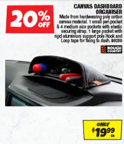 Autobarn Canvas Dashboard Organiser Rough Country offer