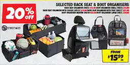 Autobarn Streetwize Back Seat & Boot Organisers offer