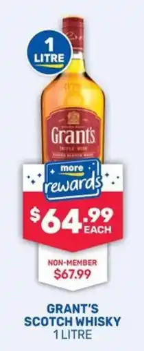 Bottlemart Grant's Scotch Whisky offer