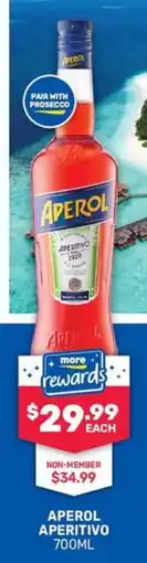 Bottlemart Aperol Aperitivo offer