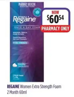 Wizard Pharmacy Regaine Women Extra Strength Foam offer