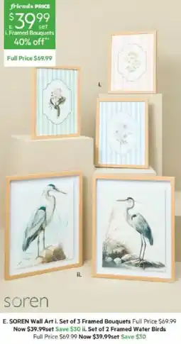 Harris Scarfe SOREN Wall Art offer