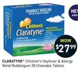 Chemist King Claratyne Children's Hayfever & Allergy Relief Bubblegum offer