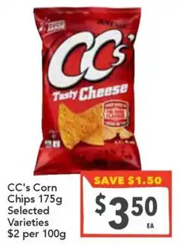 Supa Valu CC's Corn Chips offer
