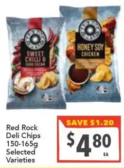 Supa Valu Red Rock Deli Chips Selected Varieties offer